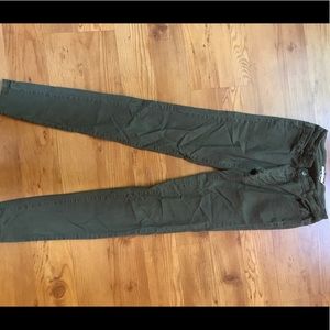 Army green jeggings
